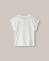 Playera Cropped Manga Corta,BLANCO